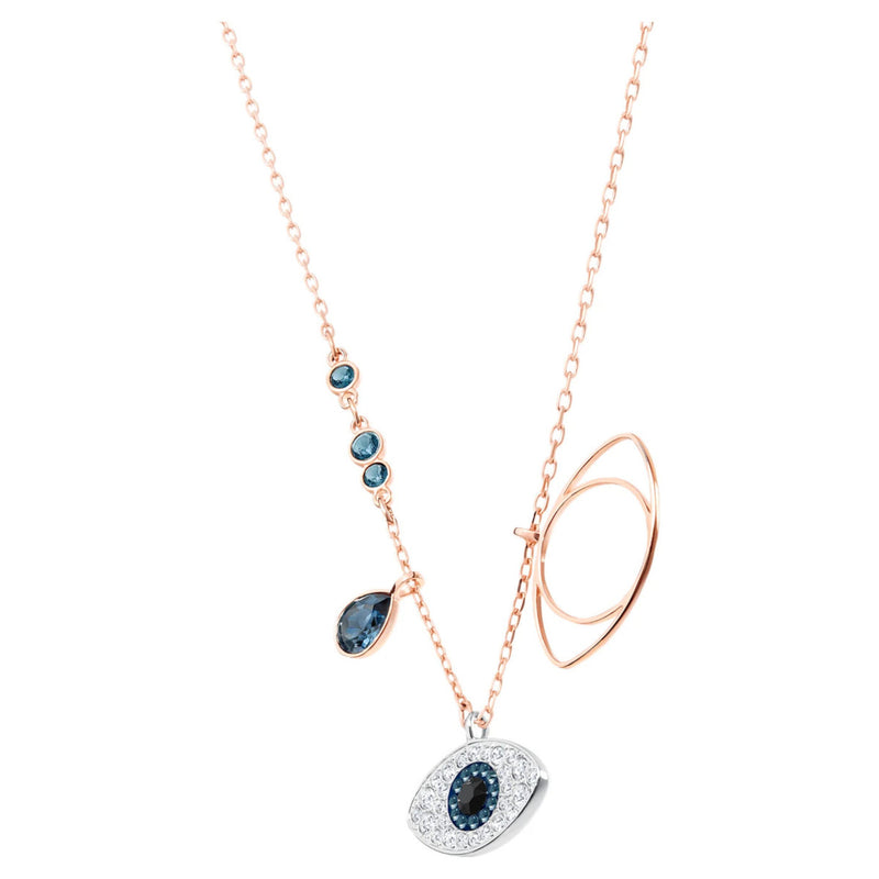 Swarovski Duo Evil Eye Multicolor Necklace 5172560-zoom-