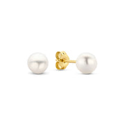 Beloro Jewels Monte Napoleone Perla 9 karaat oorknoppen BO360004