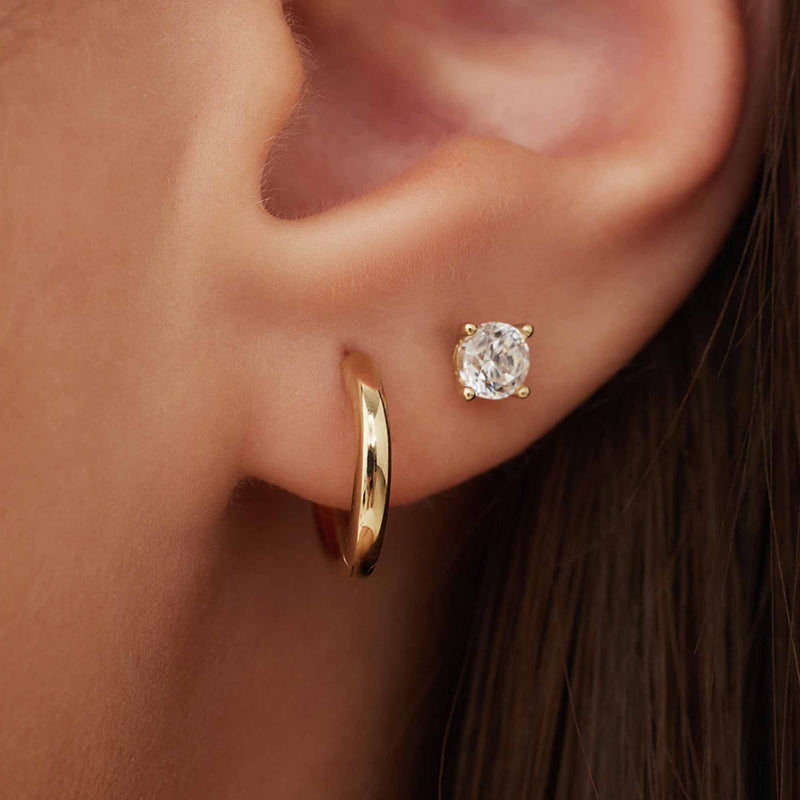 Isabel Bernard Cadeau d'Isabel 14 Karaat Gouden Oorbellen Set IB90151-zoom-