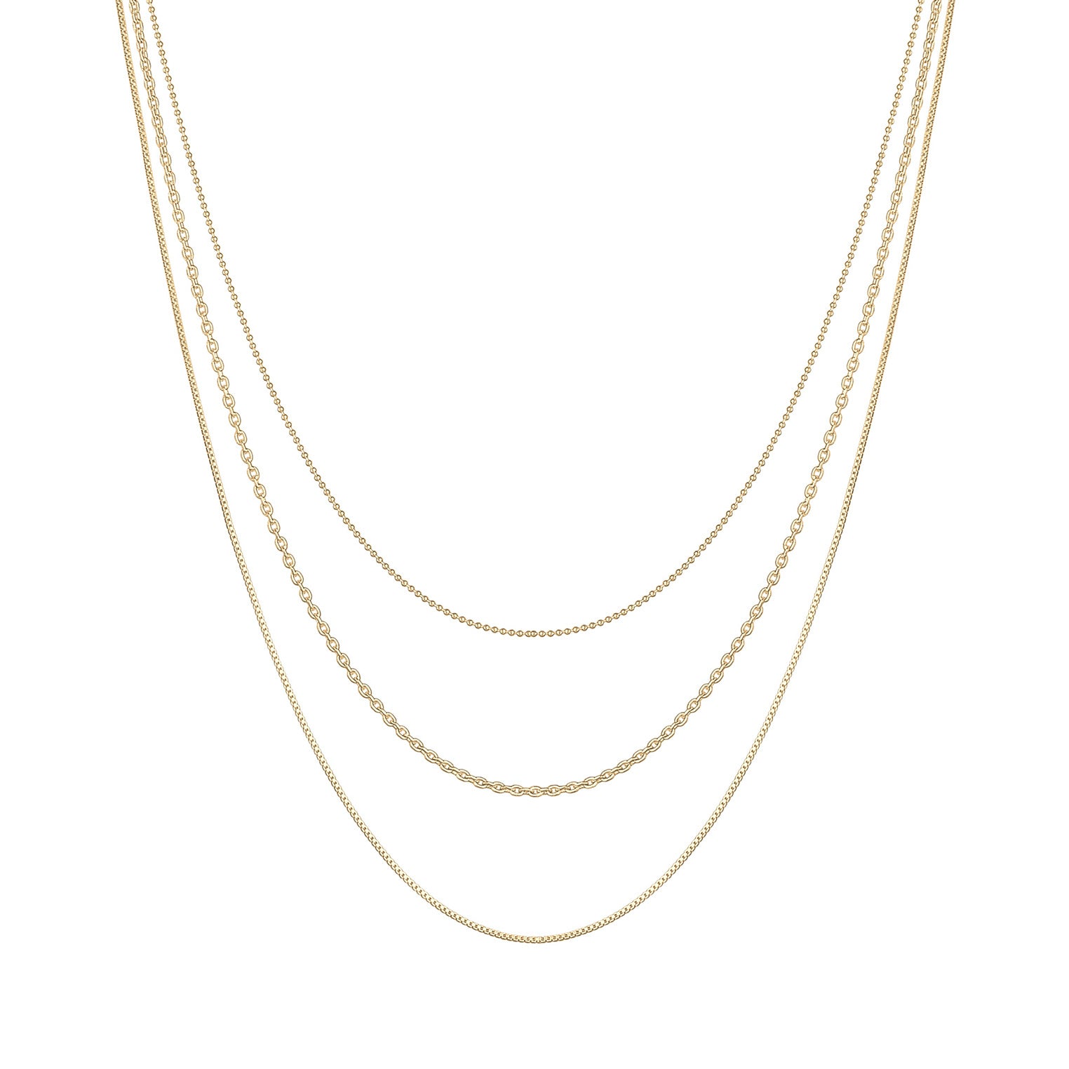 Elli 925 Sterling Silver Layered 2004-BF-0007740-001