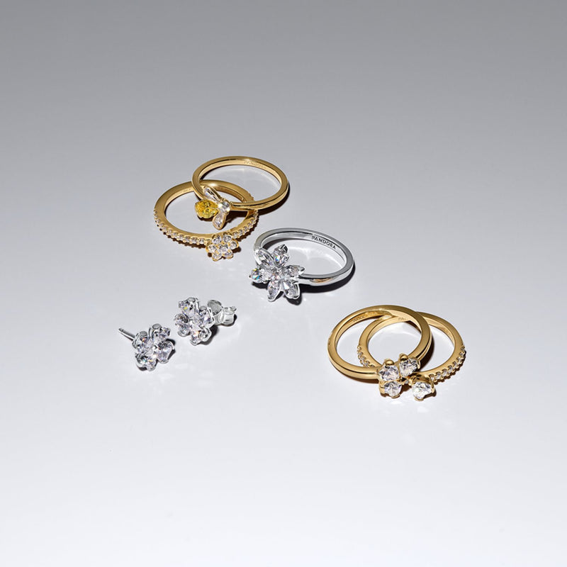 Pandora Timeless Herbarium Sprankelende Bloemen Cocktailring 193000C02-50-zoom-