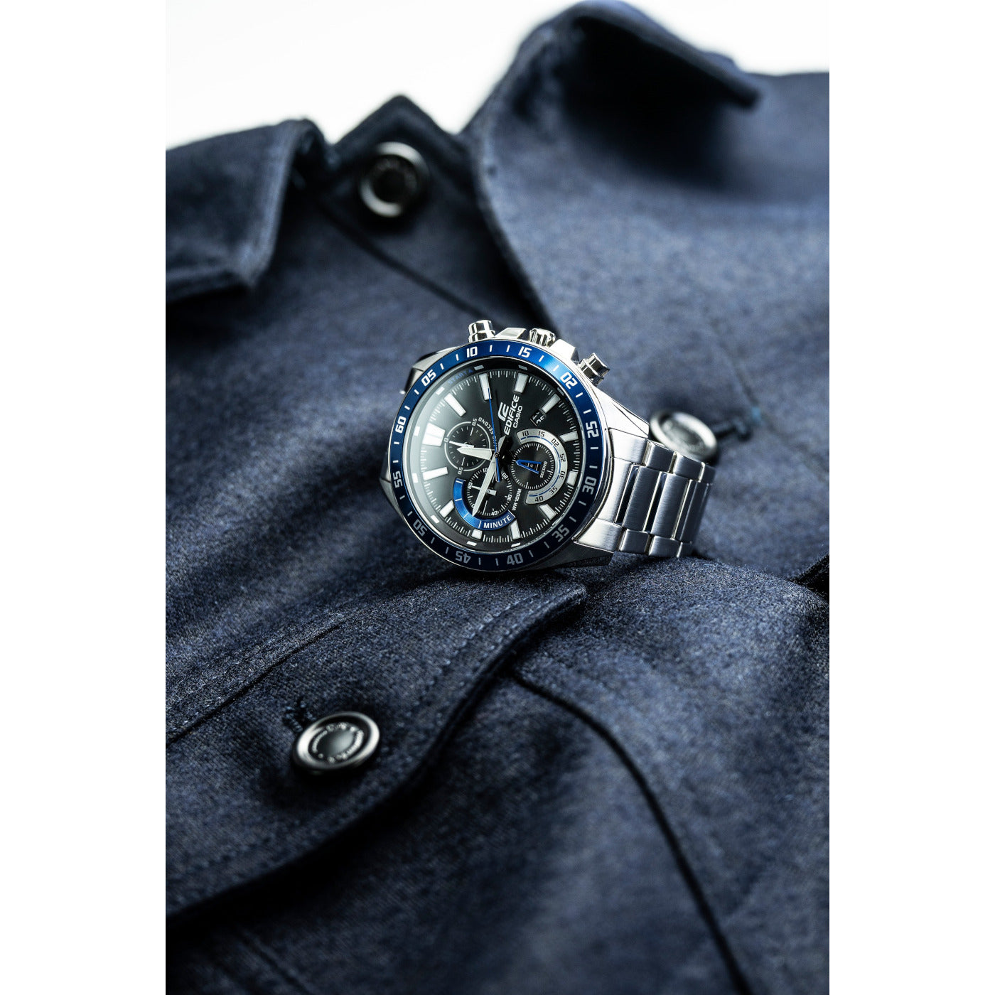 Edifice Classic Silver Watch EFV-620D-1A2VUEF