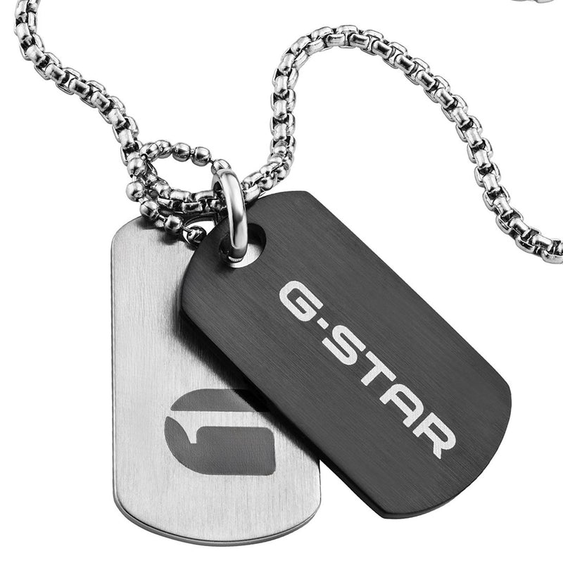 G-Star M-Tag Zilverkleurige Ketting GSJ.101.02-zoom-