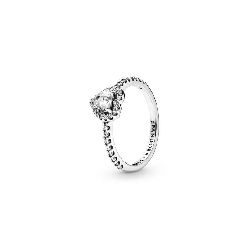 Pandora Stories 925 Sterling Silver Heart Ring 198421C01-52 (size: 52)-zoom-