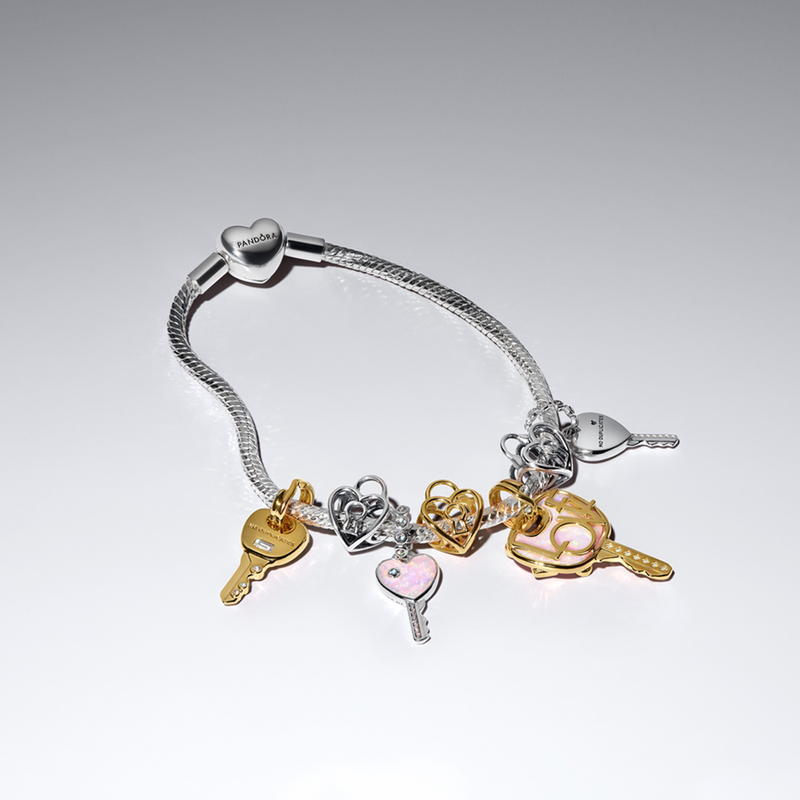 Pandora Moments Gold Plated Key Hanging Charm 764347C01-zoom-
