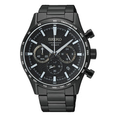 Seiko Chronograph Black Watch SSB415P1