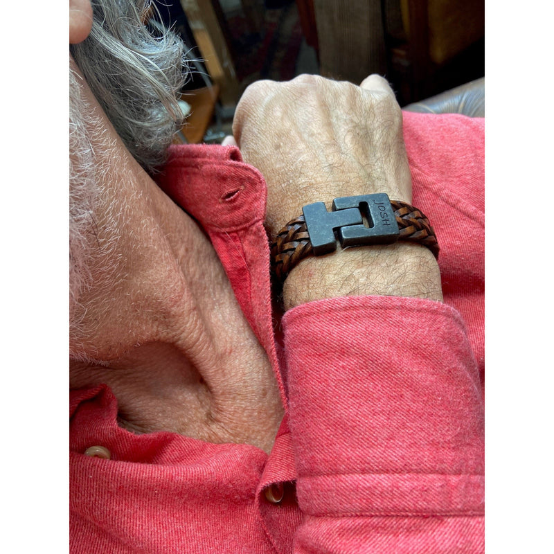 Josh Bruine Leren Armband 24340-bra-VB/MELBRWN/L-1-zoom-