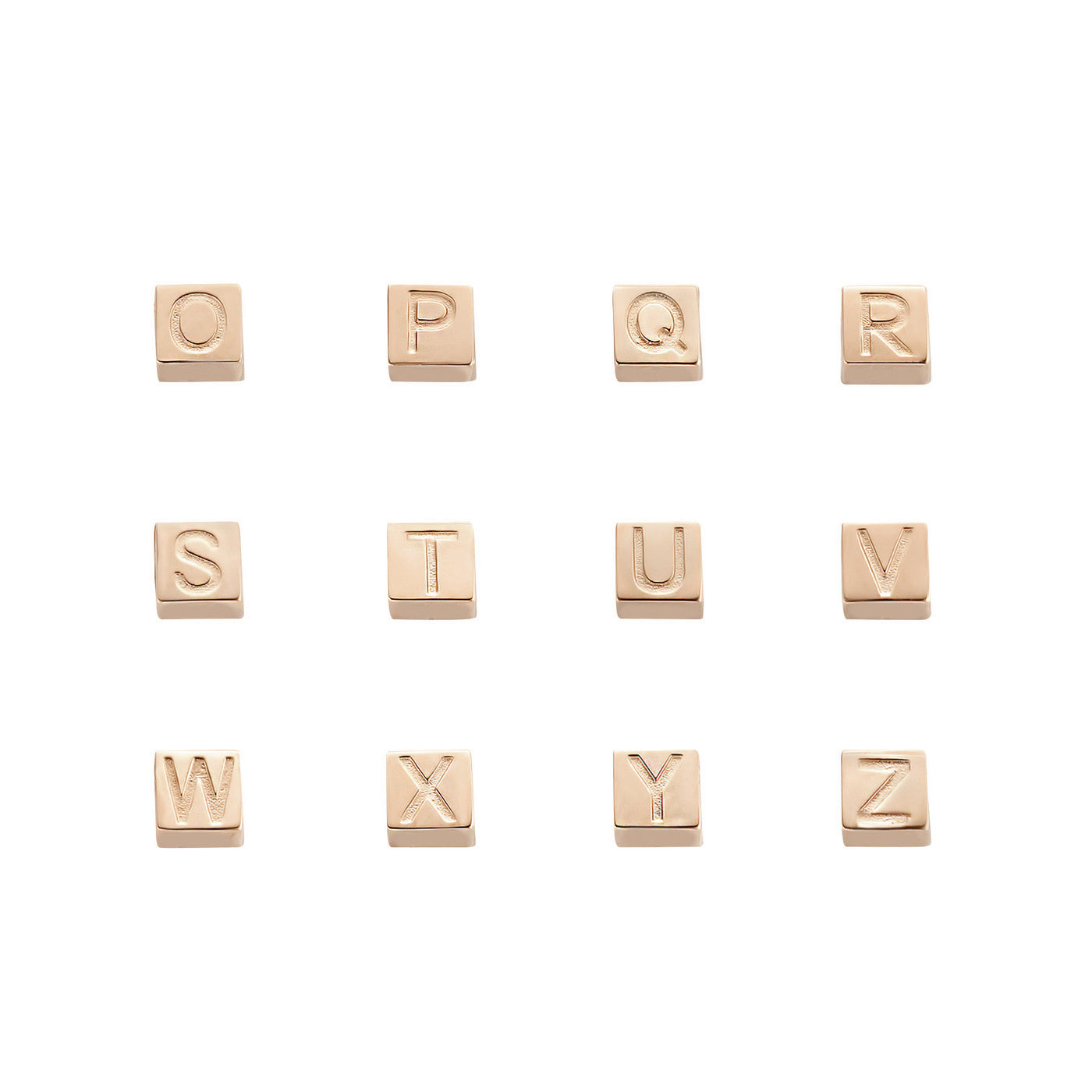 Isabel Bernard La Concorde Felie 14 Carat Rosegold cube Initial Charm IB350047-Z