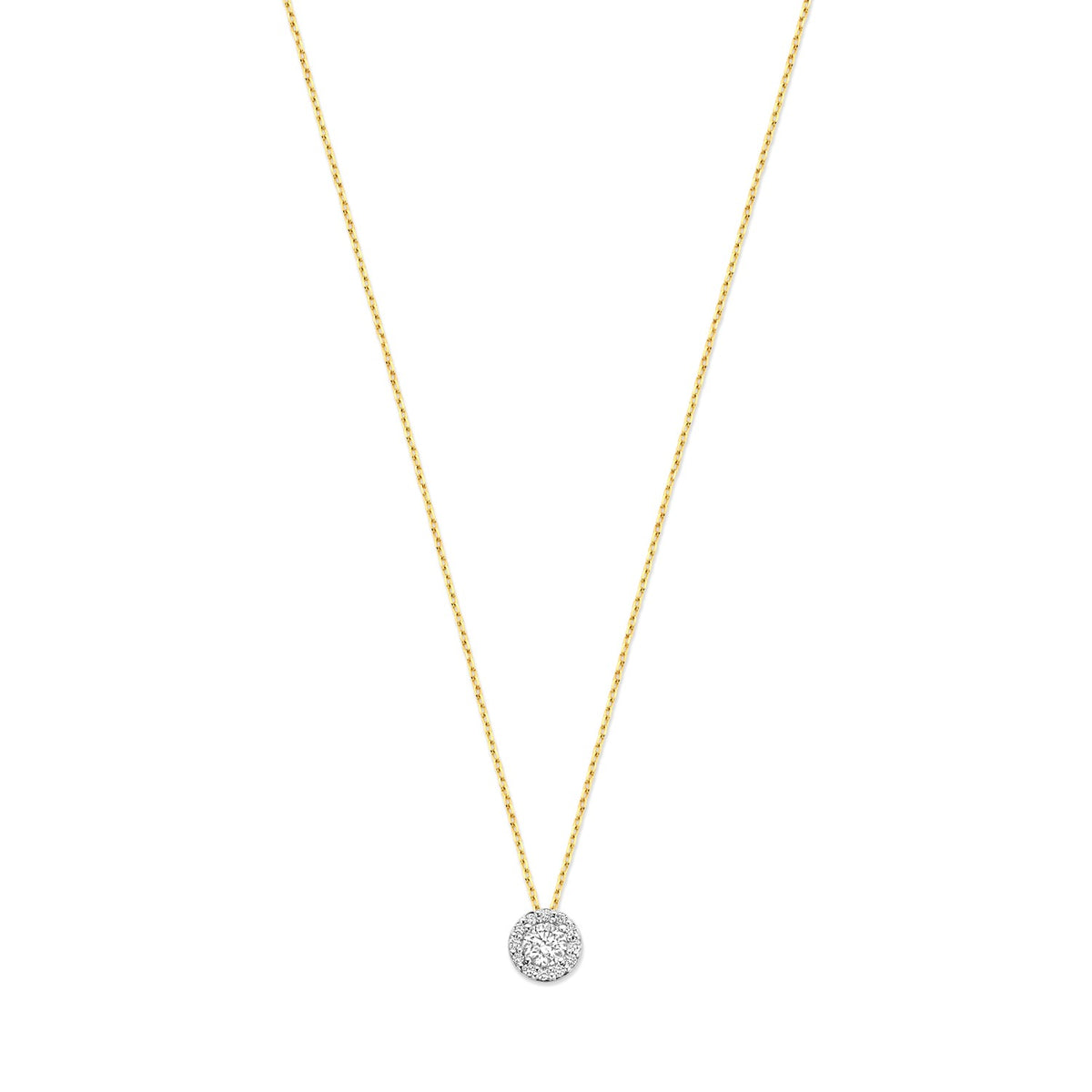 Isabel Bernard De la Paix Viviane 14 karat gold necklace with diamond IBD350031