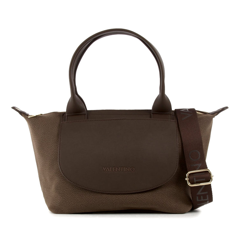 Valentino Bags Snowfall Donkerbruine Shopping Tas VBSA5T04MORO-zoom-