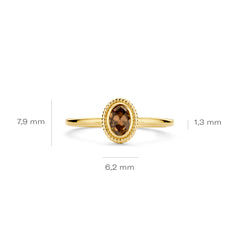 Blush 14 karat gold Ring 1239YBQ/52