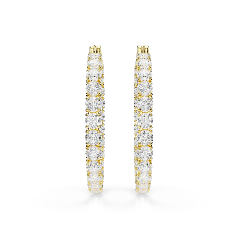 Swarovski Matrix Gold Plated Earrings 5750620-zoom-