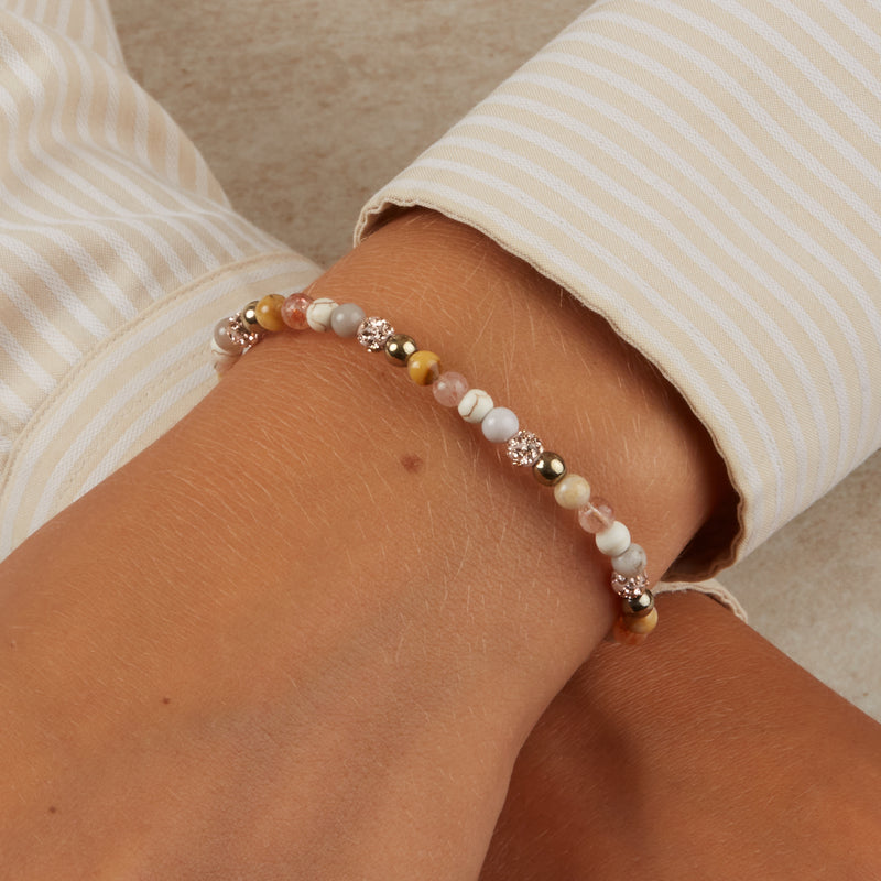 Karma Spiral Rose Bracelet 84387 (Length: 17.50-19.00 cm)cm-zoom-