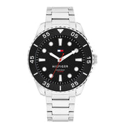 Tommy Hilfiger Oceanic Silver and Black Men's Watch TH1792203
