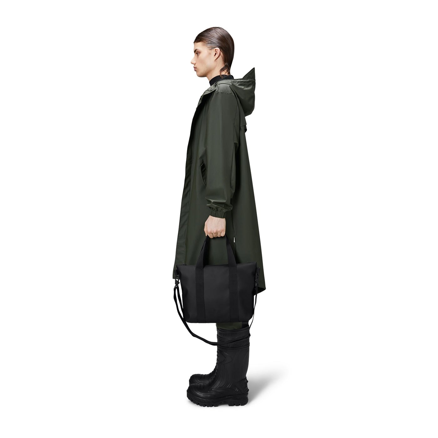 Rains Micro Black Shopper R14180-01