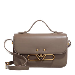 Emporio Armani Quilt Taupe Leather Crossbody bag 2001-A0655660