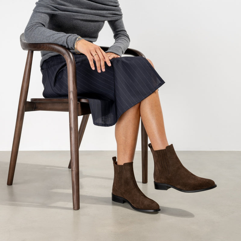Isabel Bernard Vendôme Chey Bruin Suede Leren Chelsea Boots IB53012-130-38-zoom-